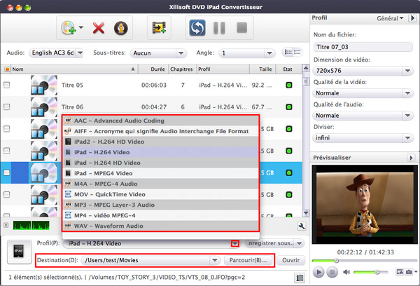 Xilisoft DVD iPad Convertisseur pour Mac