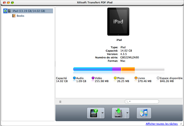 Xilisoft Transfert PDF iPad pour Mac