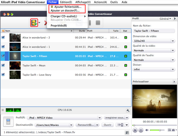 Xilisoft iPod Vidéo Convertisseur pour Mac